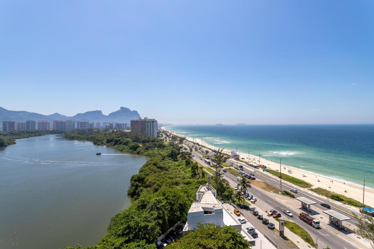 Vista De Cinema Do 19 Andar Da Praia Barra Da Tijuca - Portaria 24H, Estacionamento, Wi-Fi 35Mbps, Ar Condicionado - Banheiro Recem Reformado Rio de Janeiro Extérieur photo